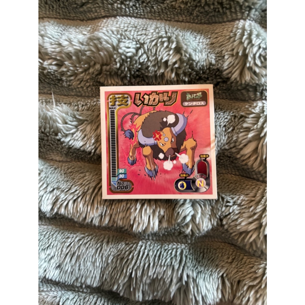 Pokemon Amada Sticker Tauros #006 1998 Vintage Pokemon Collectible